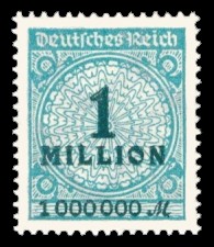 Briefmarke 1 Million Deutsches Reich